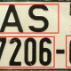vehicular number plates