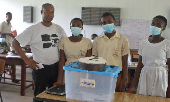 Obuasi SHS students build a Smart Ballot Box that stops multiple voting