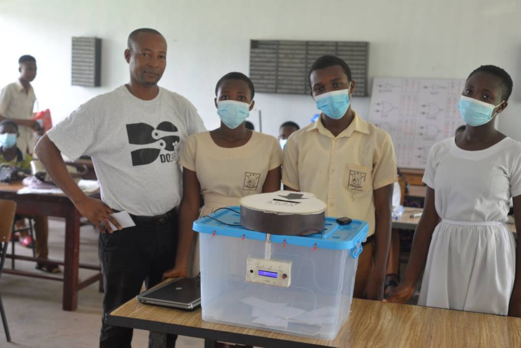 Obuasi SHS students build a Smart Ballot Box that stops multiple voting