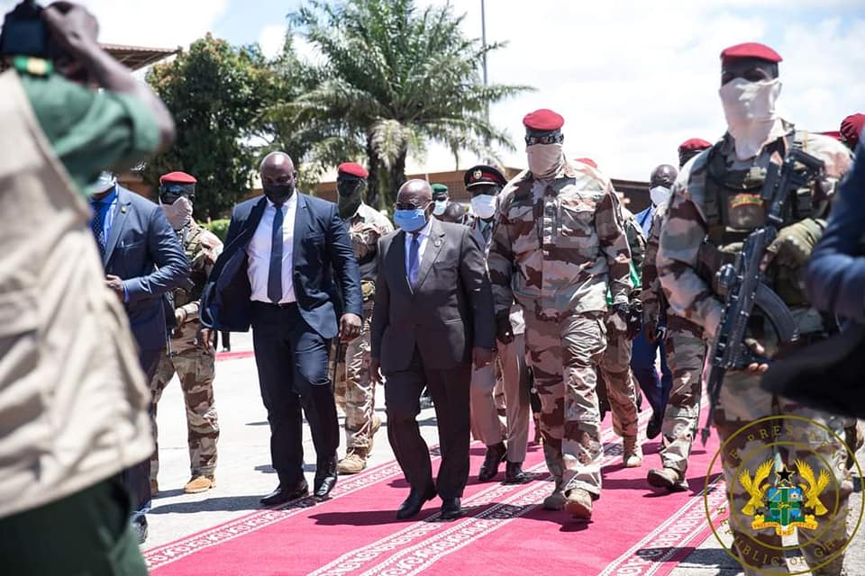 Photos of the ECOWAS head's visit to Guinea, Conakry.