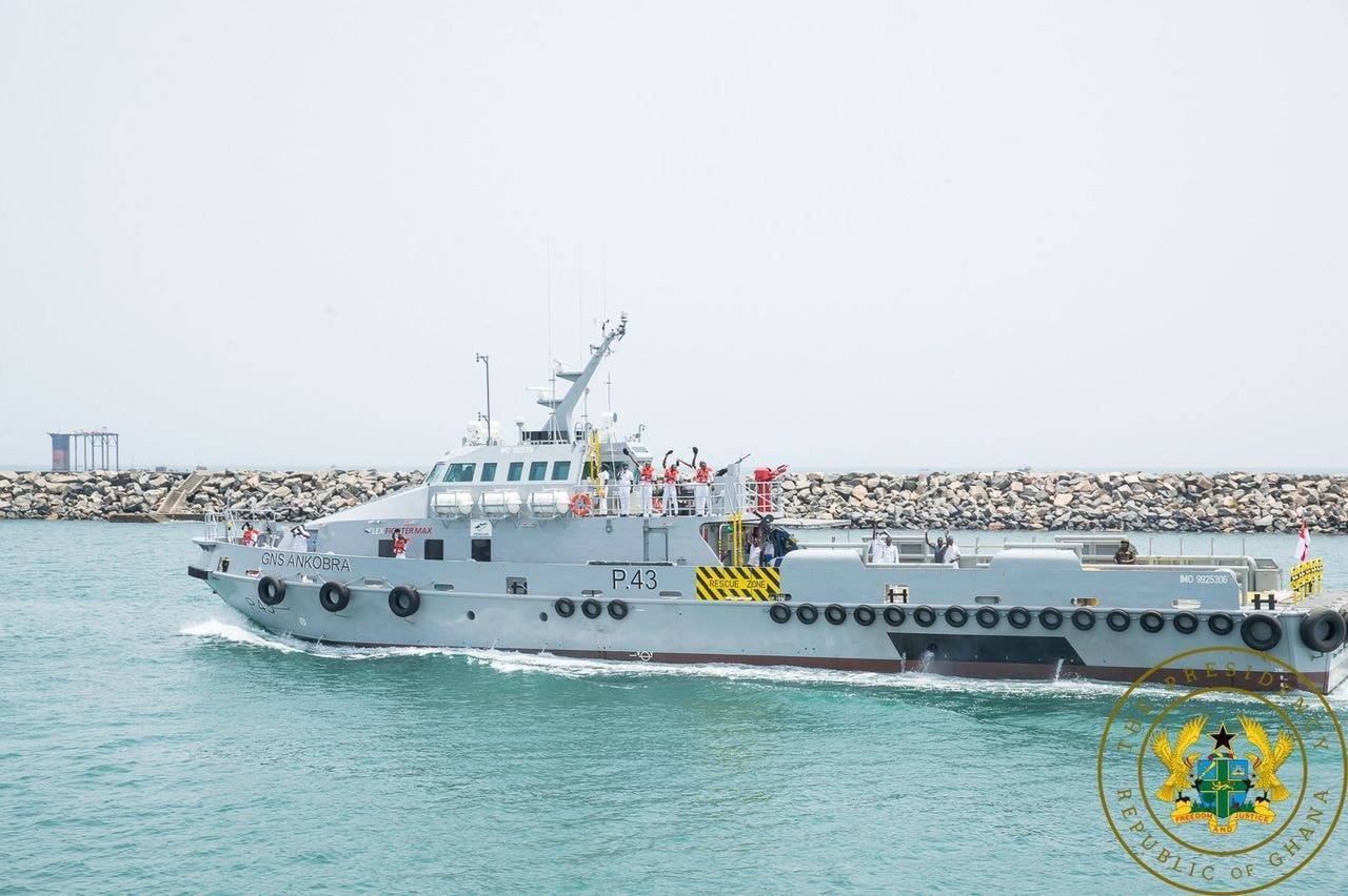 Akufo-Addo delivers 4 modern naval ships to the Ghana Navy