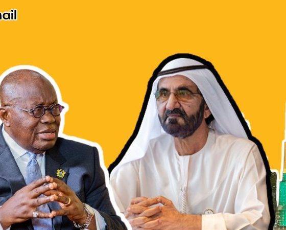 Ghana flag on Burj Khalifa