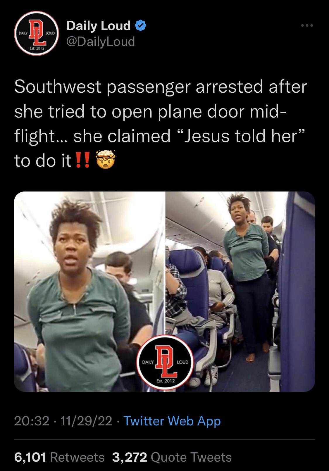Ghanaian Lady Arrested In Attempt To Open Plane Door Mid-Flight
