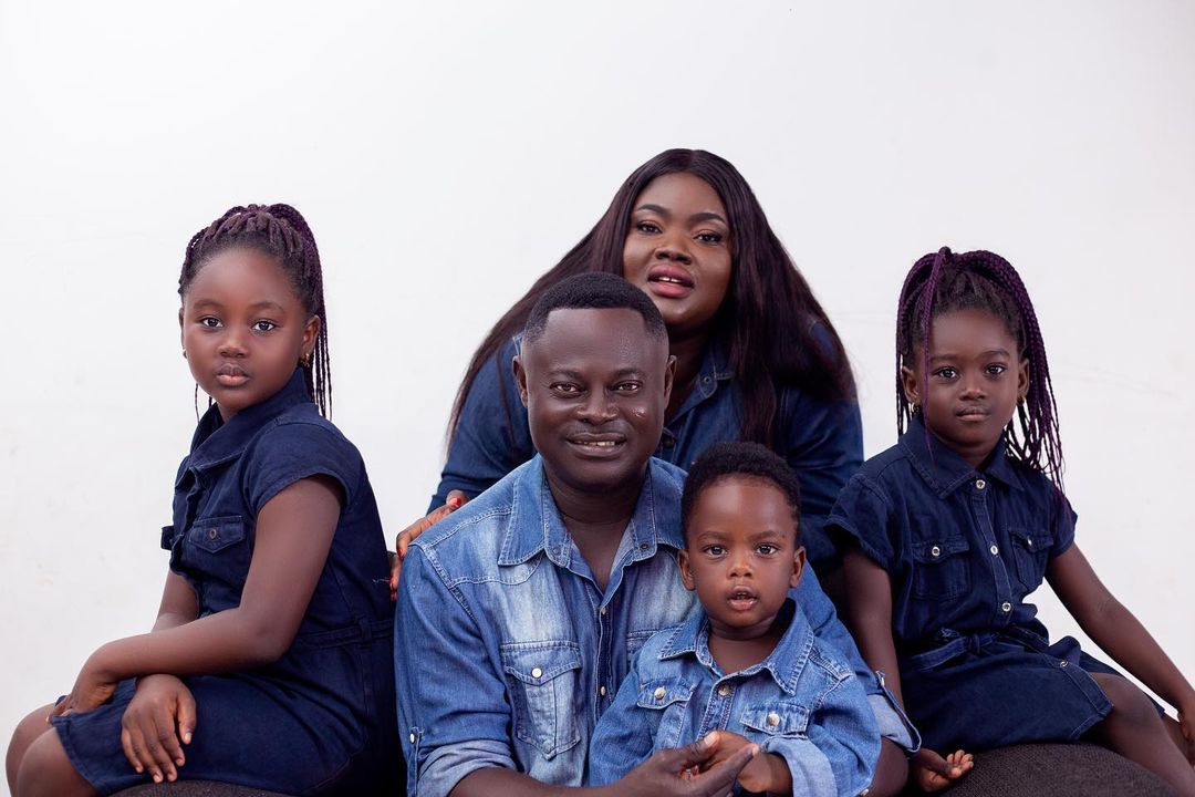 Odartey Lamptey, wife and his daughters