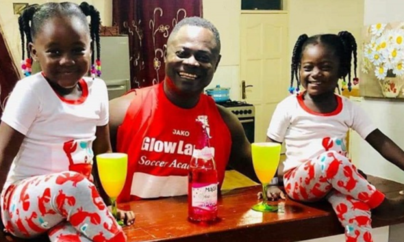 Odartey Lamptey Flaunts His Biological Children