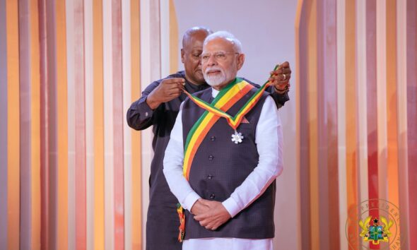 John Mahama crowns Modi