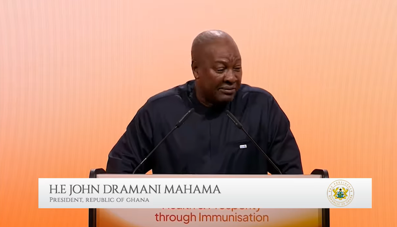 President Mahama at Global Health & Prosperity through Immunisation Summit