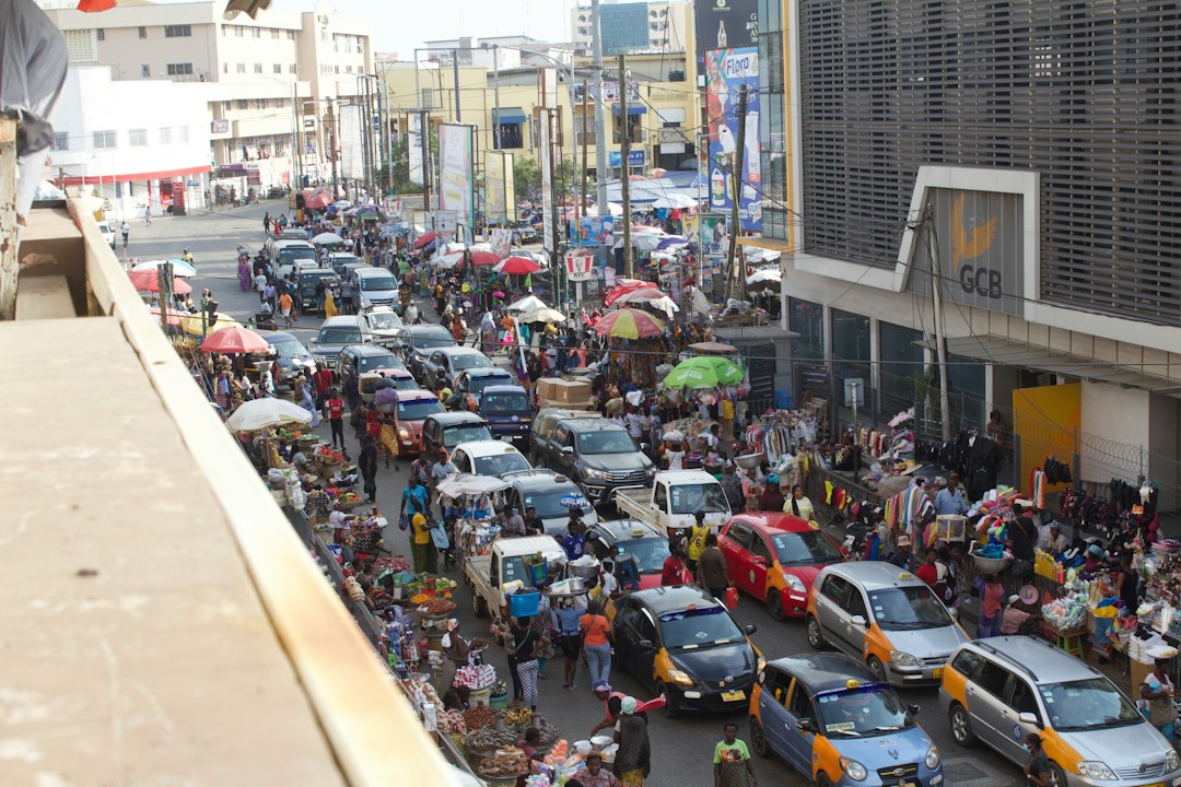 Traffic and commercial transport in Accra