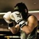 Boxing gloves for a celebrity boxing event