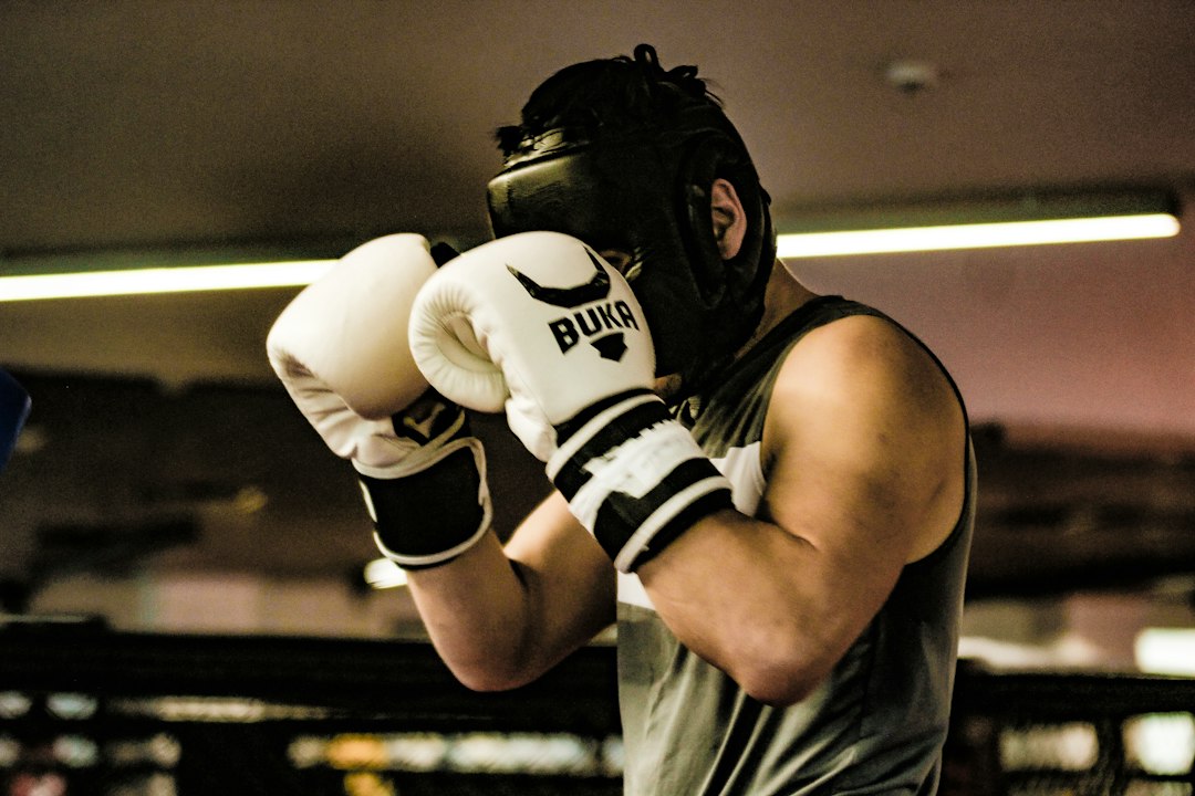 Boxing gloves for a celebrity boxing event