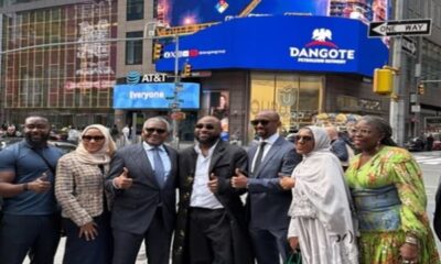 Davido, Chioma and Aliko Dangote in New York