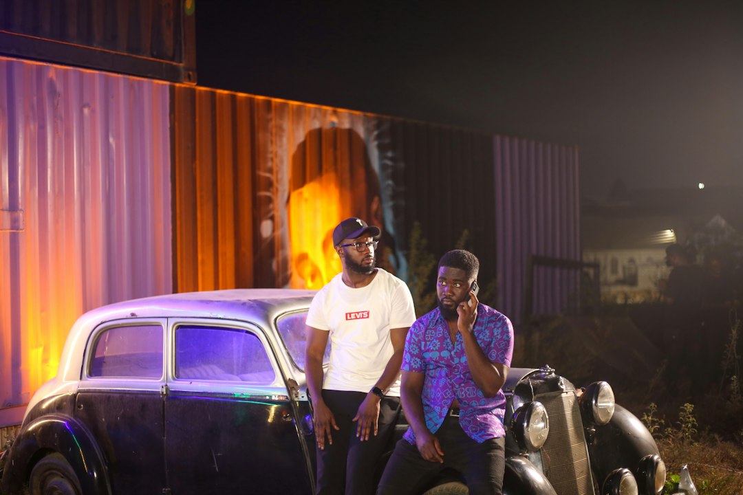 Film-set image illustrating Ghanaian actor and film-industry coverage