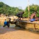 River environment illustrating the impact of illegal mining in Ghana