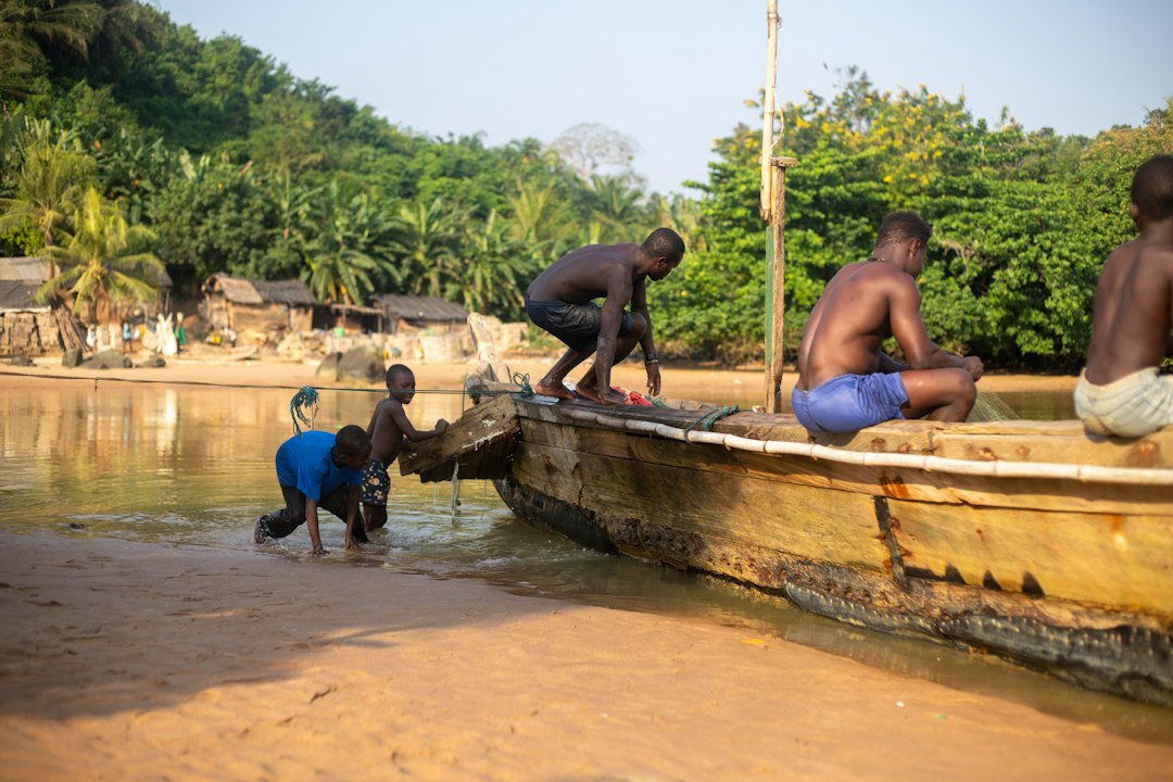 River environment illustrating the impact of illegal mining in Ghana