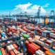 Cargo containers at a port, illustrating Ghana port security and trade