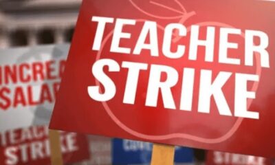 Teacher strike sign representing Ghana teacher unions