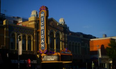 Movie theatre marquee