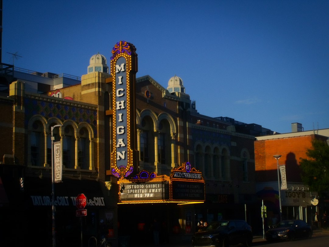 Movie theatre marquee