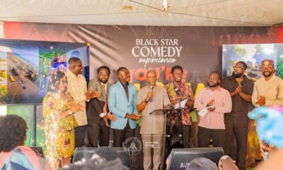 Black Star Experience comedians at the launch of You’re Ghana Laugh